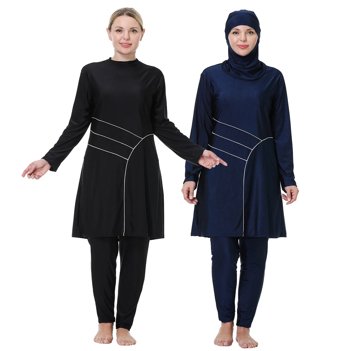 H1029 Burkini trois pièces à manches longues