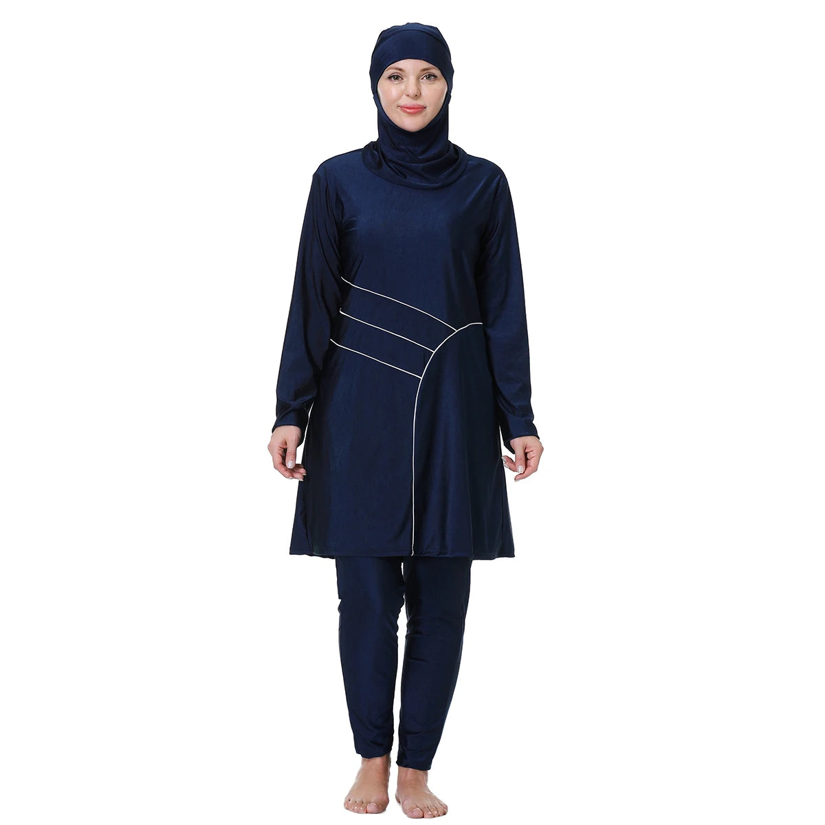 H1029 Burkini trois pièces à manches longues