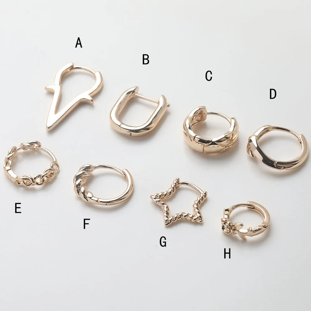Fermoirs à levier pour boucles d'oreilles ( lot de 4 )