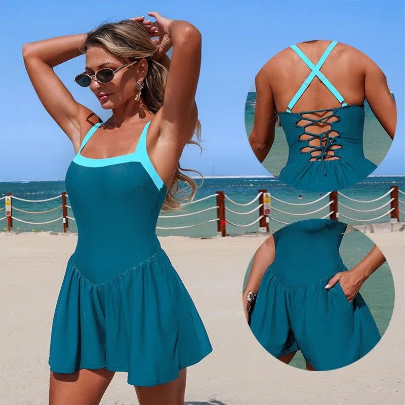 Maillot de bain une pièce sans manches