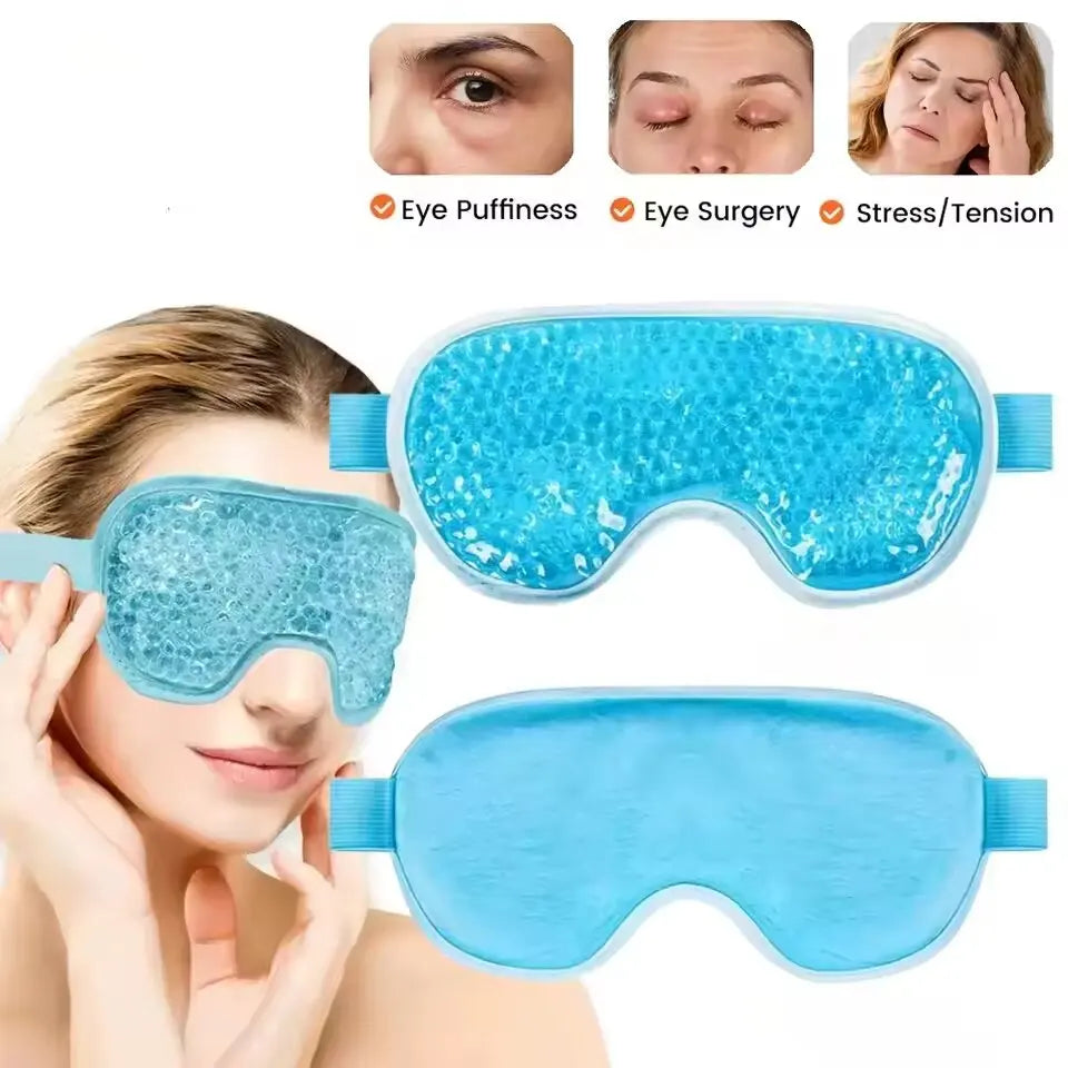 Masque pour les yeux (1 pièce), masque de beauté compresse chaud/froid, masque gel apaisant et relaxant, masque de nuit