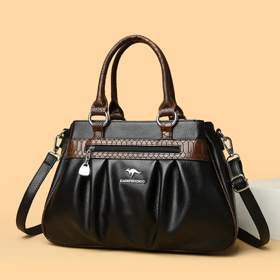 Three Layers Luxury Casual Tote Women Bag High Quality Leather Ladies Hand Bags for Women Big Shoulder Crossbody Bags Sac A Main