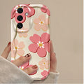Beautiful Pink Lily Pattern Phone Case for Samsung Galaxy A16 A06 A55 A35 A25 A15 A05 A05S A54 A34 A24 A14 A73 A53 A33 A23 A52