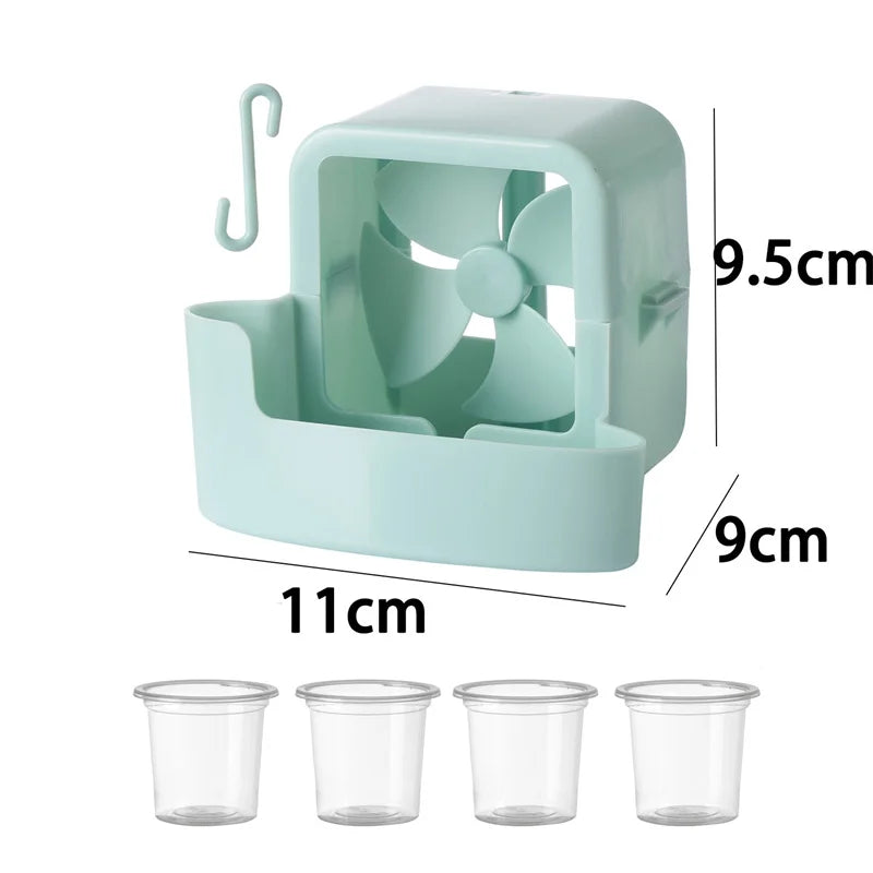 Boîte de refroidissement suspendue avec ventilateur et 4 bacs à glaçons, accessoire de réfrigération domestique