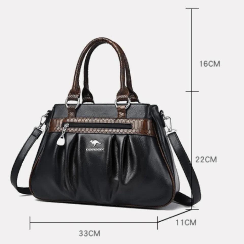 Three Layers Luxury Casual Tote Women Bag High Quality Leather Ladies Hand Bags for Women Big Shoulder Crossbody Bags Sac A Main
