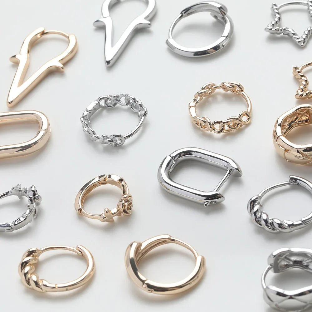 Fermoirs à levier pour boucles d'oreilles ( lot de 4 )