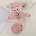 Cartoon Print Cat Rabbit Harness and Leash Set Bunny Rabbits Pet Accessories Bunnies Vest Clothes lapin accessoires pour animaux