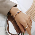 Woman Bijoux Gold Plated Surgical Steel Back To Rome Love Letter Bracelet Roman Numeral Bangle bangles  쥬얼리 팔찌