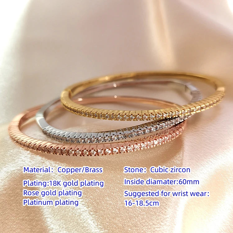 Luxury Fine Jewelry Bangles Bracelets For Women Bijoux Femme Armbanden Voor Vrouwen Gifts