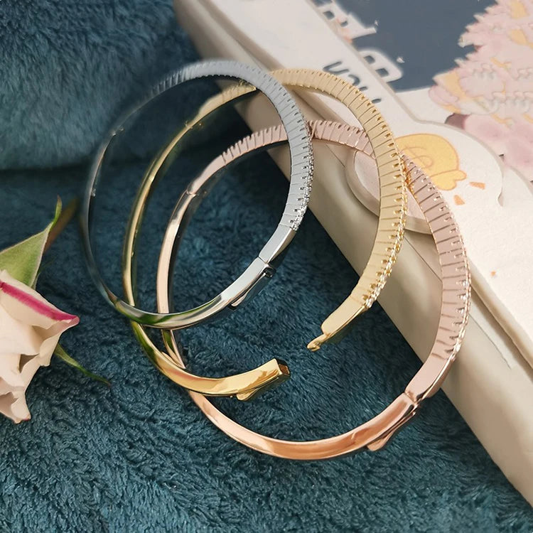 Luxury Fine Jewelry Bangles Bracelets For Women Bijoux Femme Armbanden Voor Vrouwen Gifts