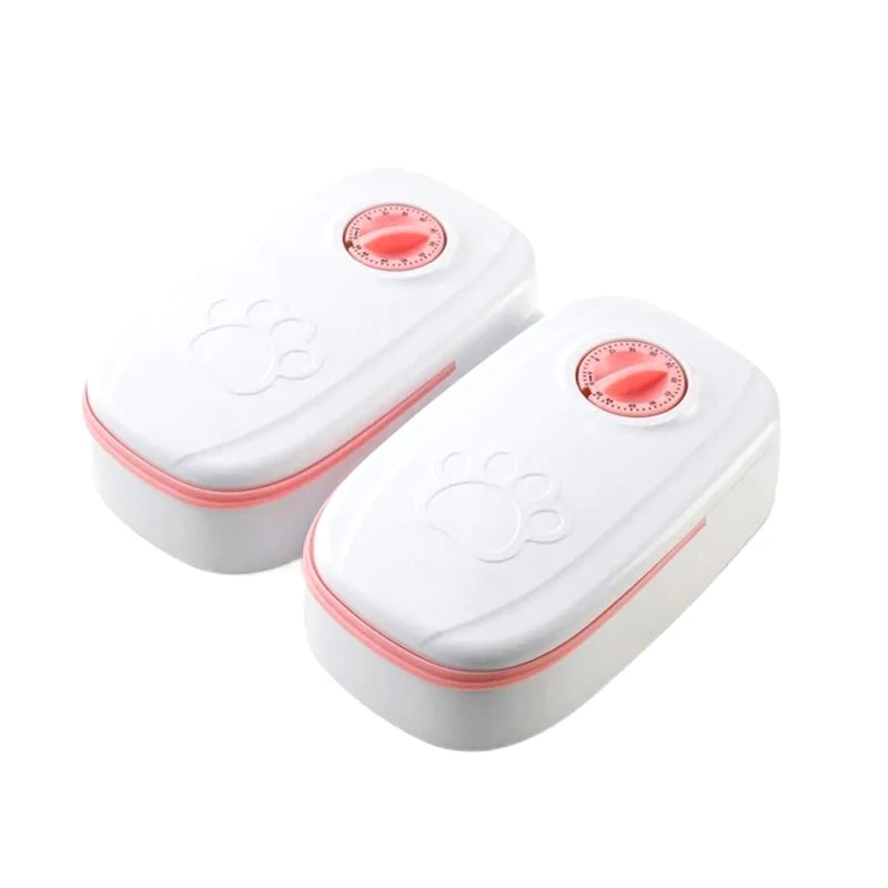 Distributeur Automatique Nourriture Chat Chien 48h – Minuterie, Aliments Secs et Semi-Humides