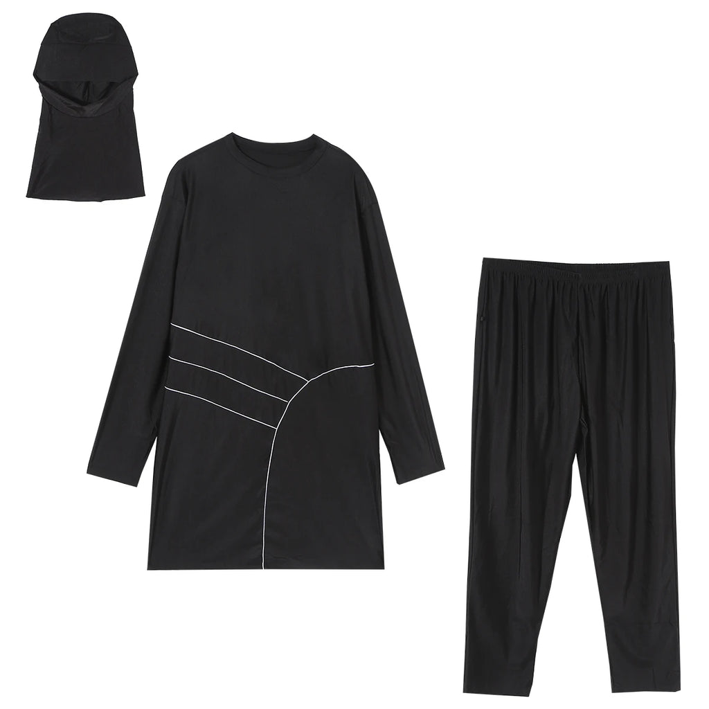 H1029 Burkini trois pièces à manches longues