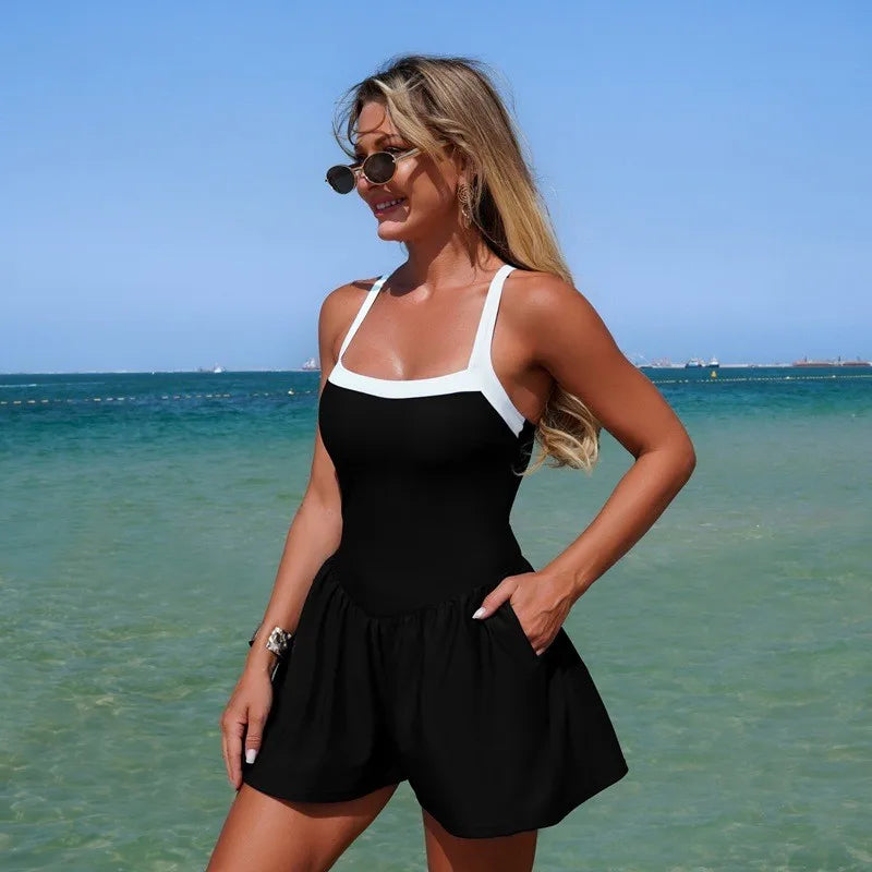 Maillot de bain une pièce sans manches
