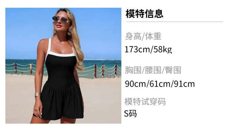 Maillot de bain une pièce sans manches